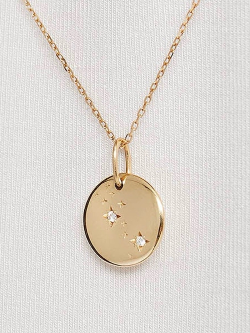 EUC! Mejuri Leo 14K Gold Charm Pendant + 14K Delicate Chain Necklace - Picture 6 of 6